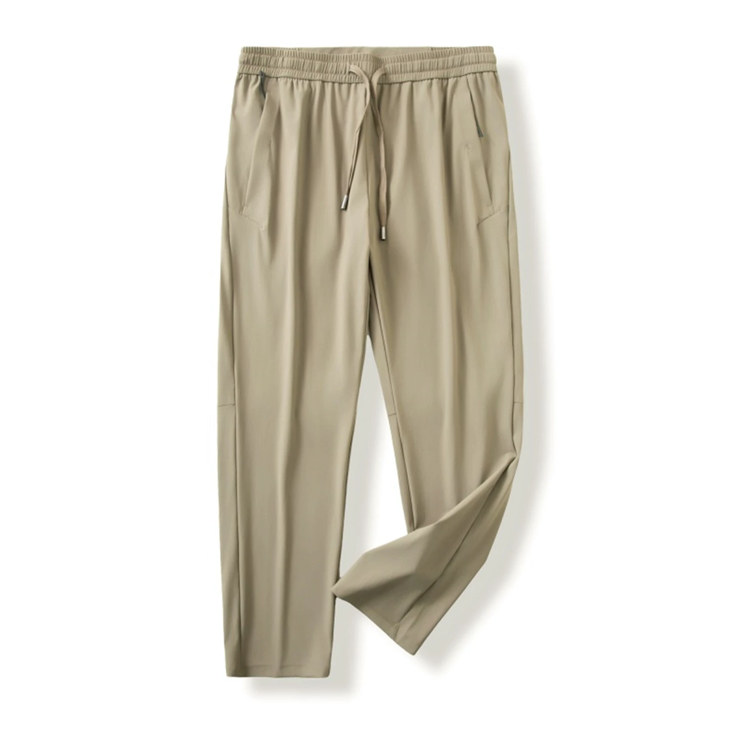 Quần điều hòa Don Quixote Ice Silk! Siêu mát, co giãn bốn chiều, lưng thun mùa hè, quần ống thẳng, quần dài dành cho nam.