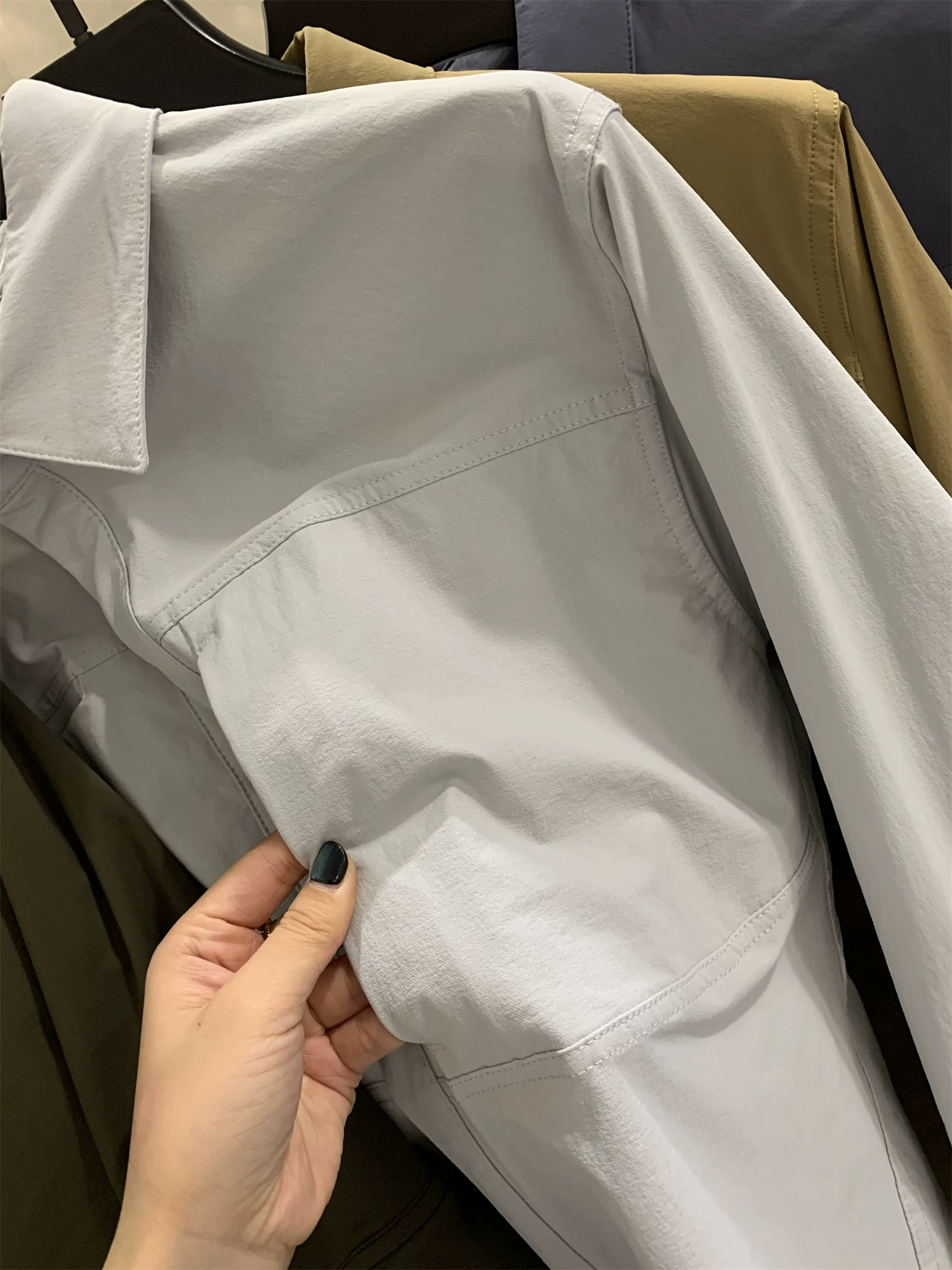 Don Quixote: Sự tiện dụng đô thị! May đo 3D! Áo khoác kiểu áo sơ mi nam mùa thu, ngoài trời, thường ngày, nhanh khô, thoáng khí