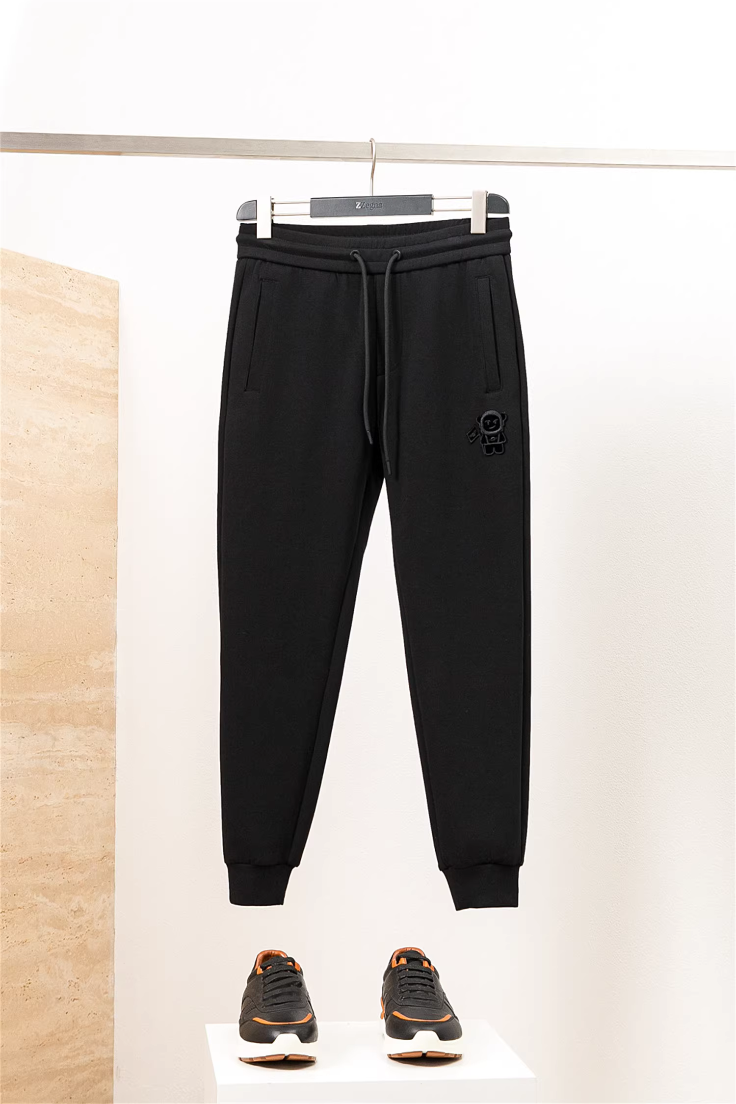 Chuỗi chương trình Don Quixote Moon Landing! Tủ 2200! Quần jogger cotton co giãn hai mặt mùa thu đông.