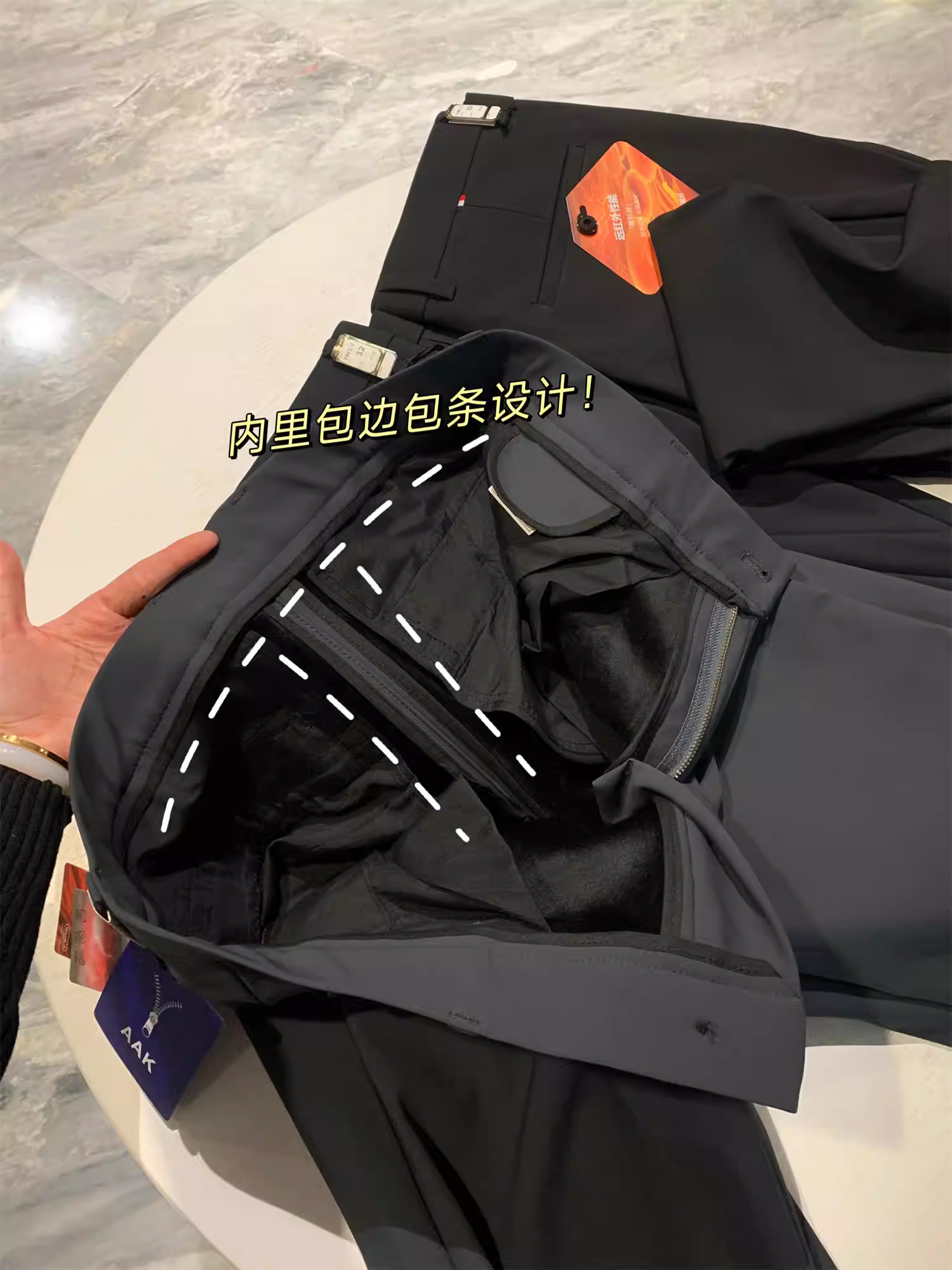 Don Quixote, tăng nhiệt độ cơ thể của bạn lên 5 độ! Áo len giữ ấm tự sưởi! Quần âu nam dày dặn, dáng thẳng, mặc thường ngày mùa thu đông.