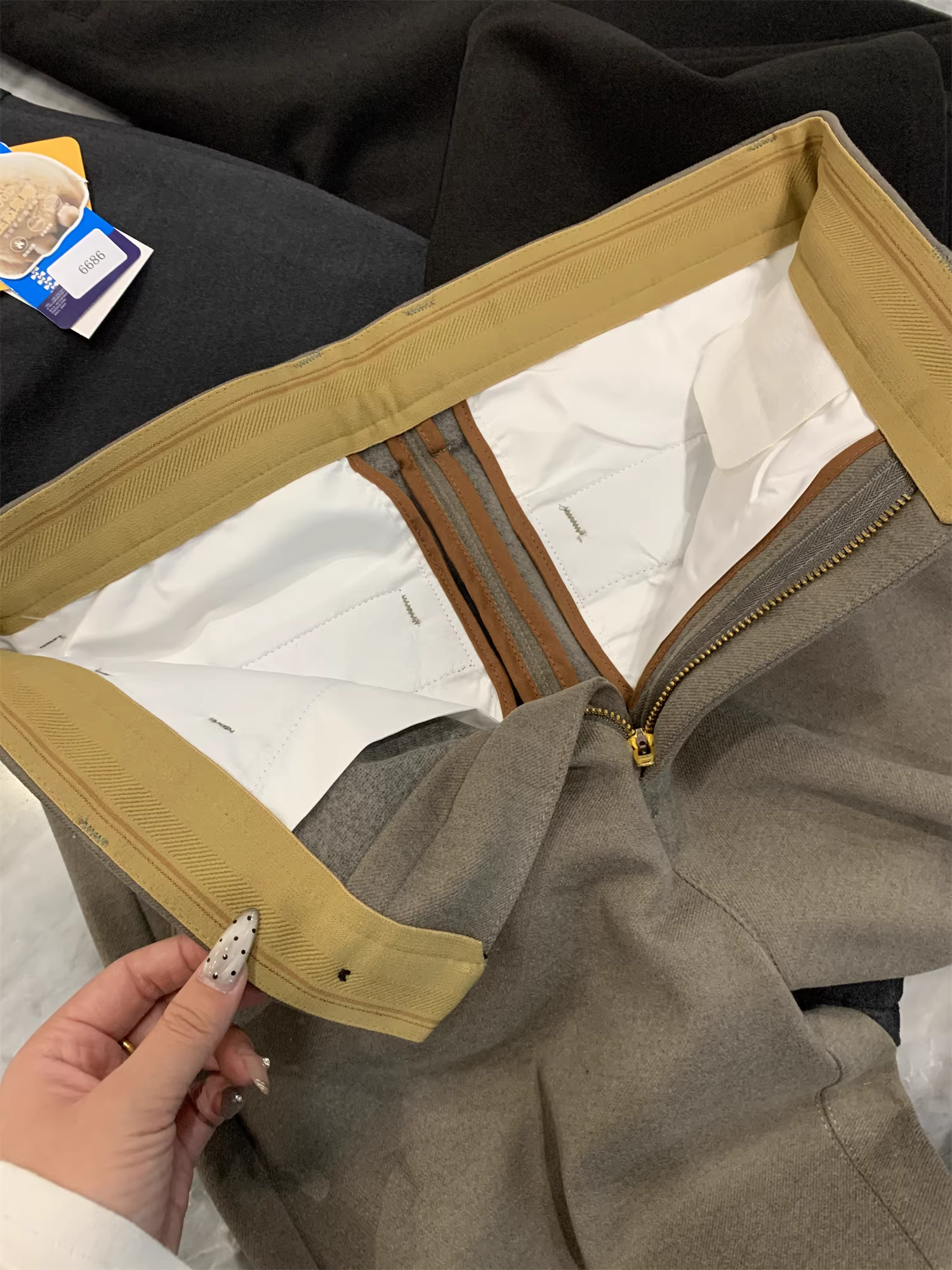 Quần nam chất liệu len Don Quixote pha lyocell! Dày và ấm! Quần mùa thu đông giữ nhiệt, giữ ấm cho nam giới.