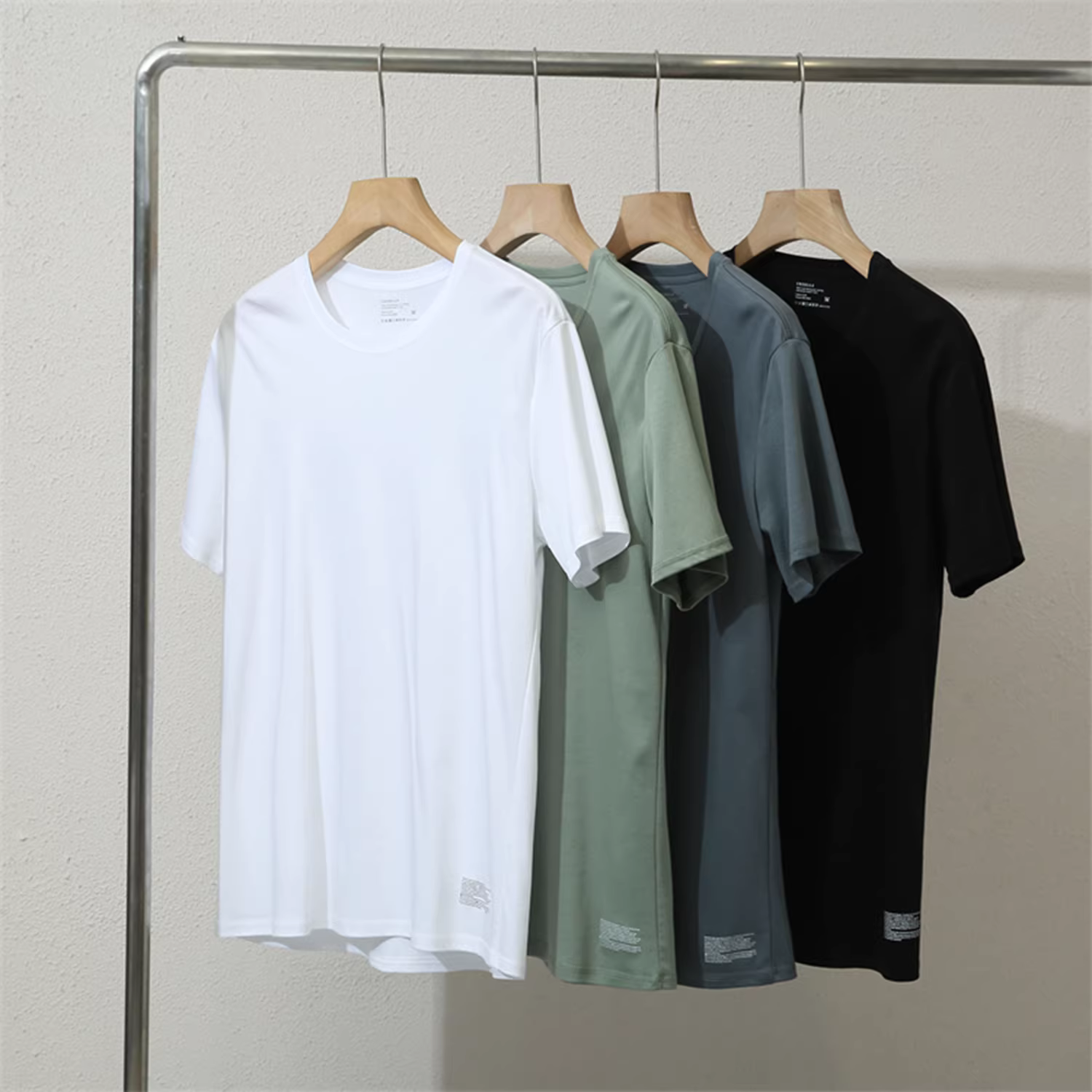 Don Quixote nhận đơn đặt hàng từ nhiều quốc gia! Áo thun cổ tròn đa năng cơ bản mùa hè bằng vải cotton dài sợi dài được xử lý bằng chất lỏng hai mặt dành cho nam.