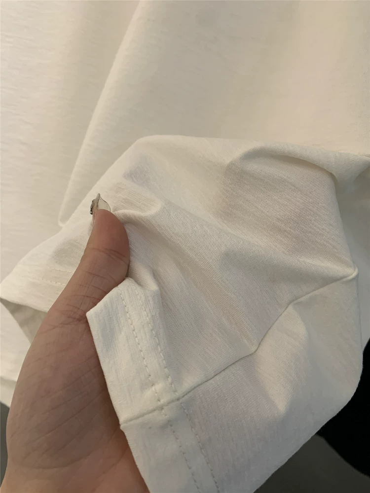 Don Quixote phong cách Âu Mỹ! Chất liệu cao cấp! Áo thun nam mùa hè kiểu Mỹ, cổ tròn, tay ngắn, thời trang.