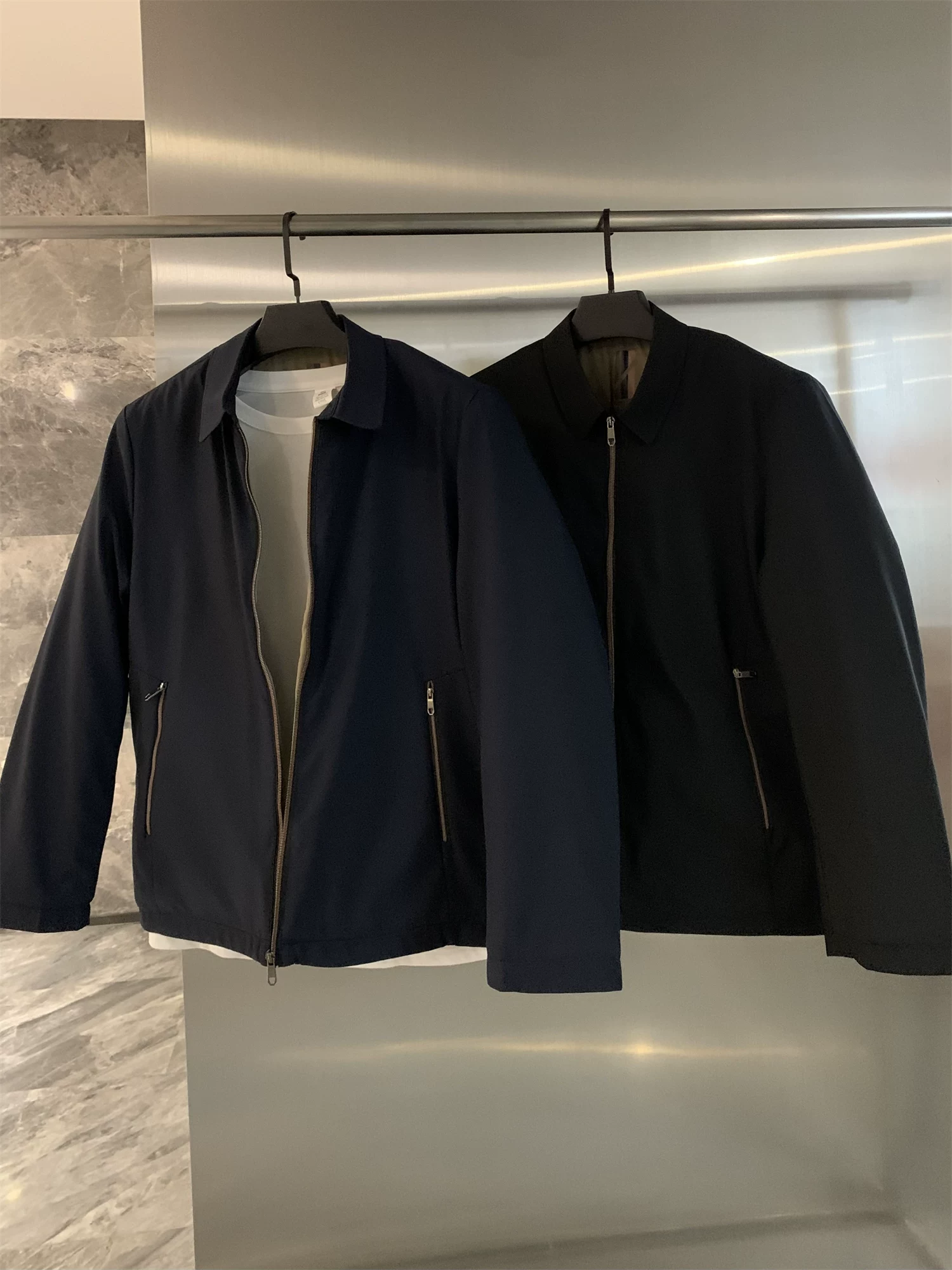 Áo khoác nam Don Quixote Executive Business! Áo khoác mùa thu đông nam lót lông cừu dày dặn giữ ấm, kiểu dáng thời trang, áo khoác thường ngày.