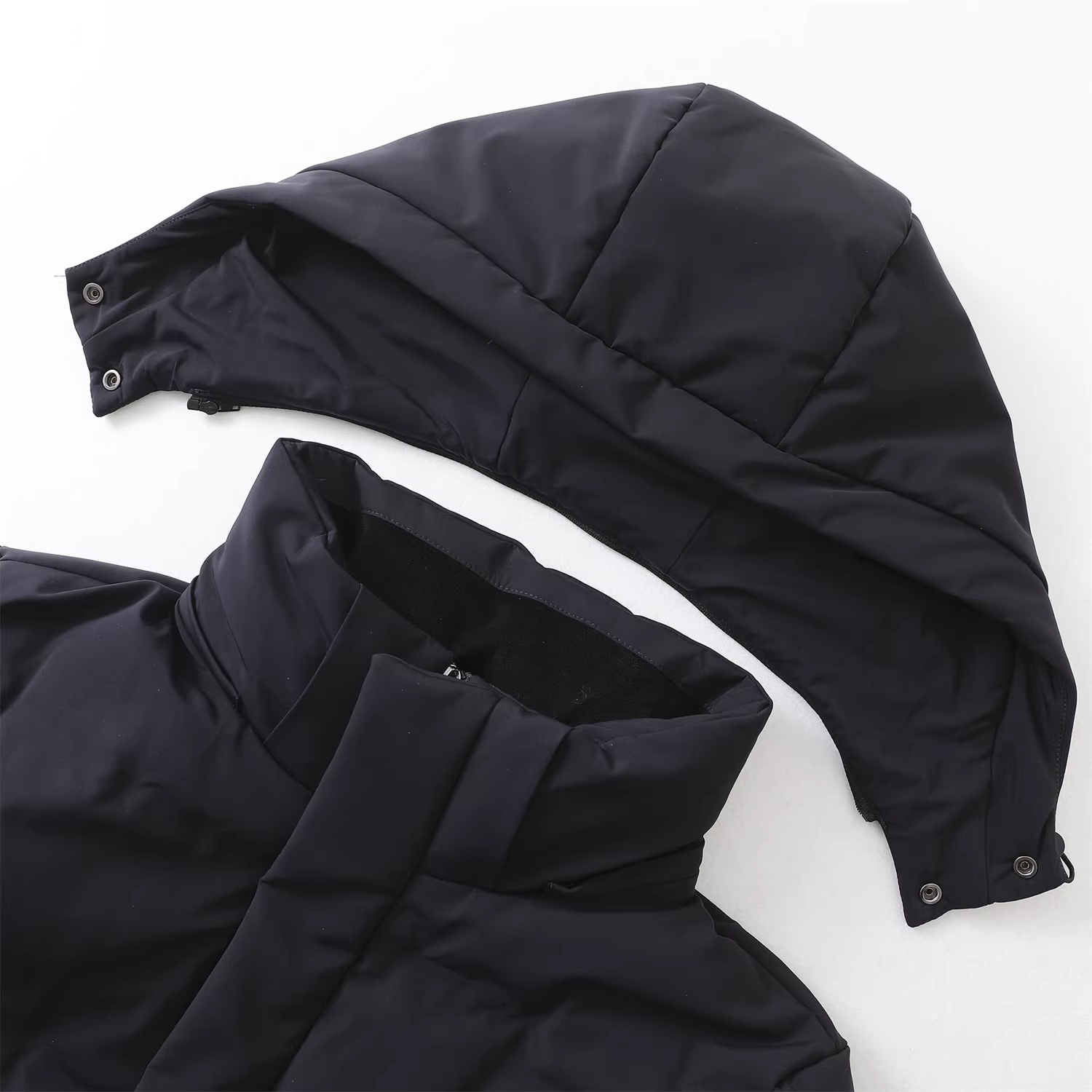 Don Quixote, giữ ấm đi! Áo khoác lông vũ nam dài trung bình, chống gió, chất liệu 90% lông vịt.