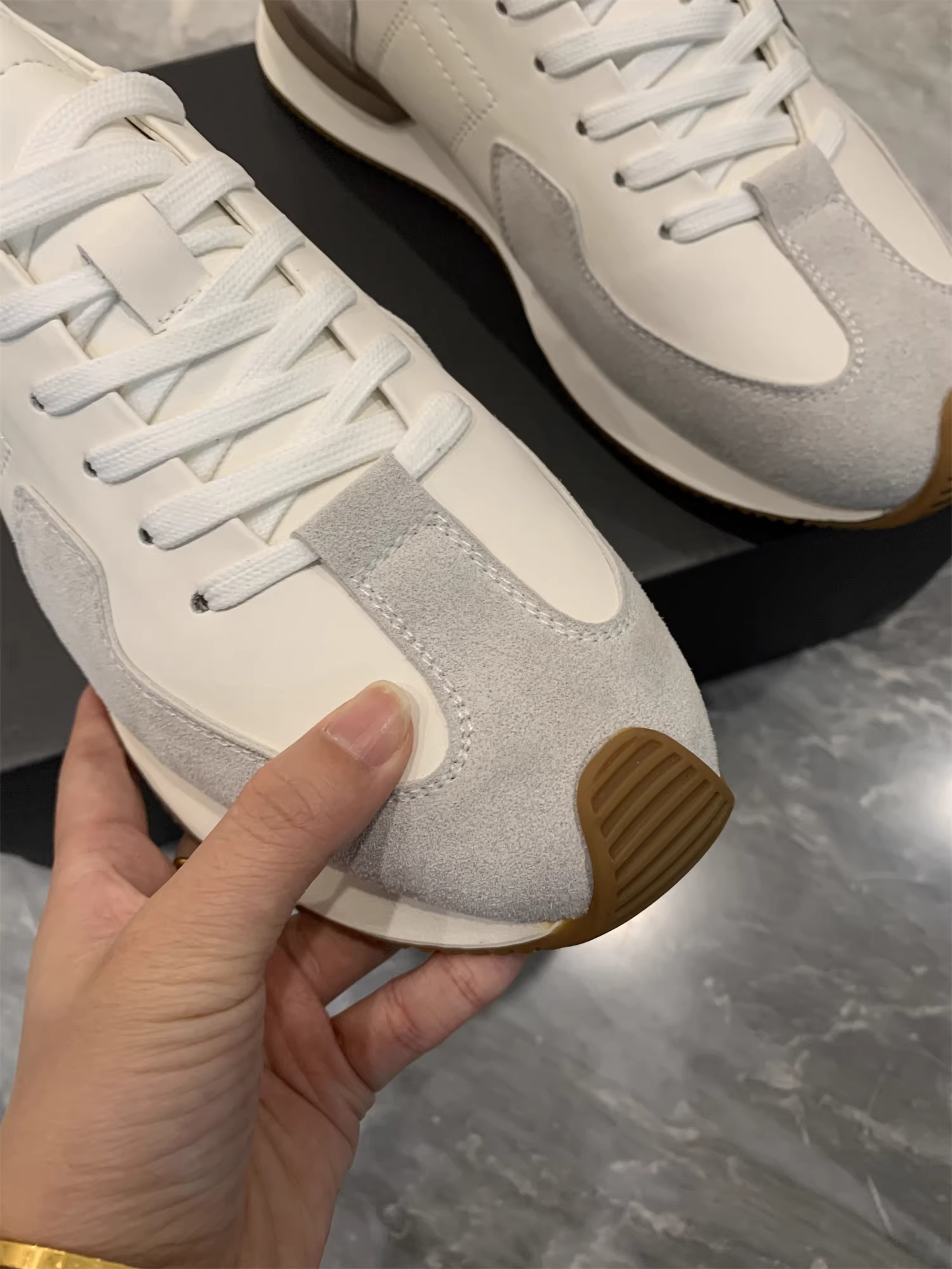 Dòng sản phẩm Golf Don Quixote! Da bò cao cấp! Giày thể thao nam da thật cổ điển, chất lượng cao.