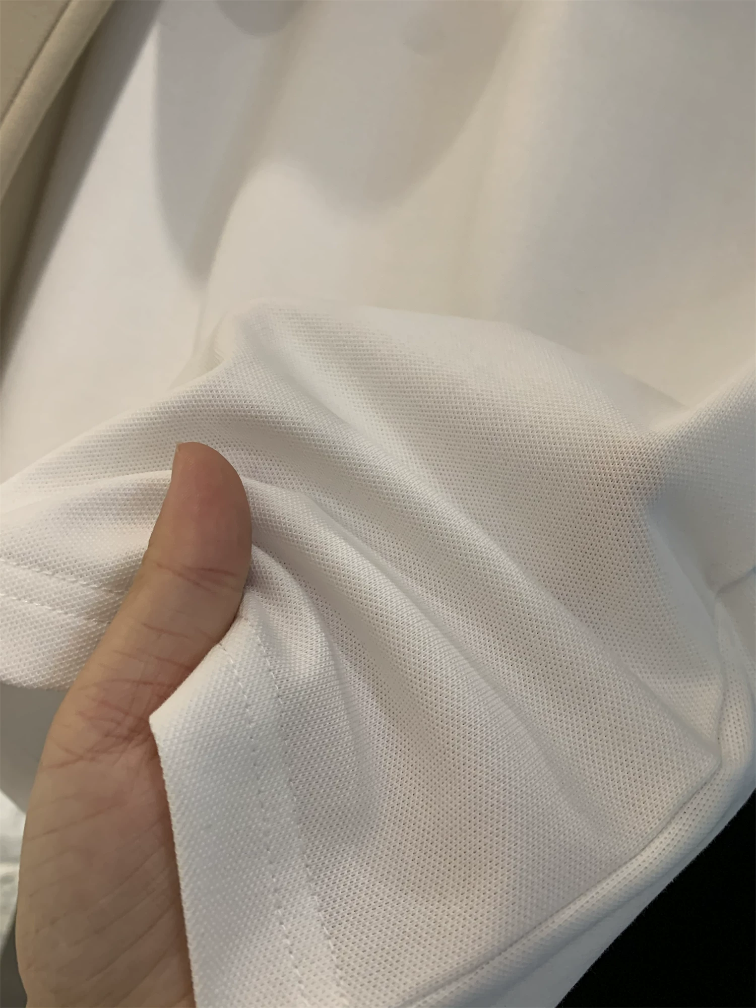 Phong cách nhà thiết kế Don Quixote! Chất liệu cotton pique sợi mịn! Áo polo nam ngắn tay thêu tinh tế, xu hướng mùa hè.