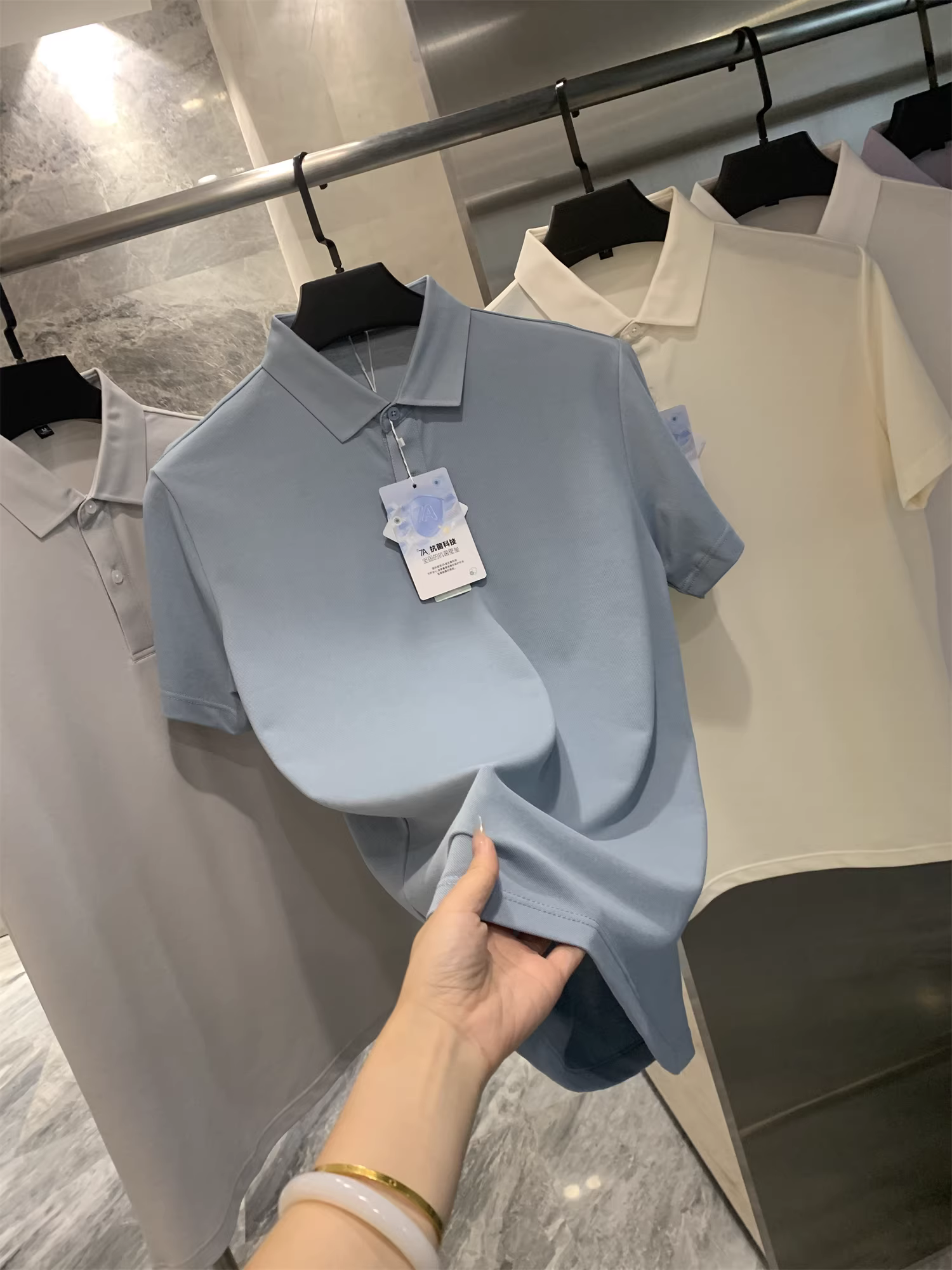 Áo Polo nam Don Quixote thấm hút mồ hôi! Mát mẻ, nhanh khô, thoáng khí! Áo Polo ngắn tay chất liệu lưới Pique mùa hè dành cho nam