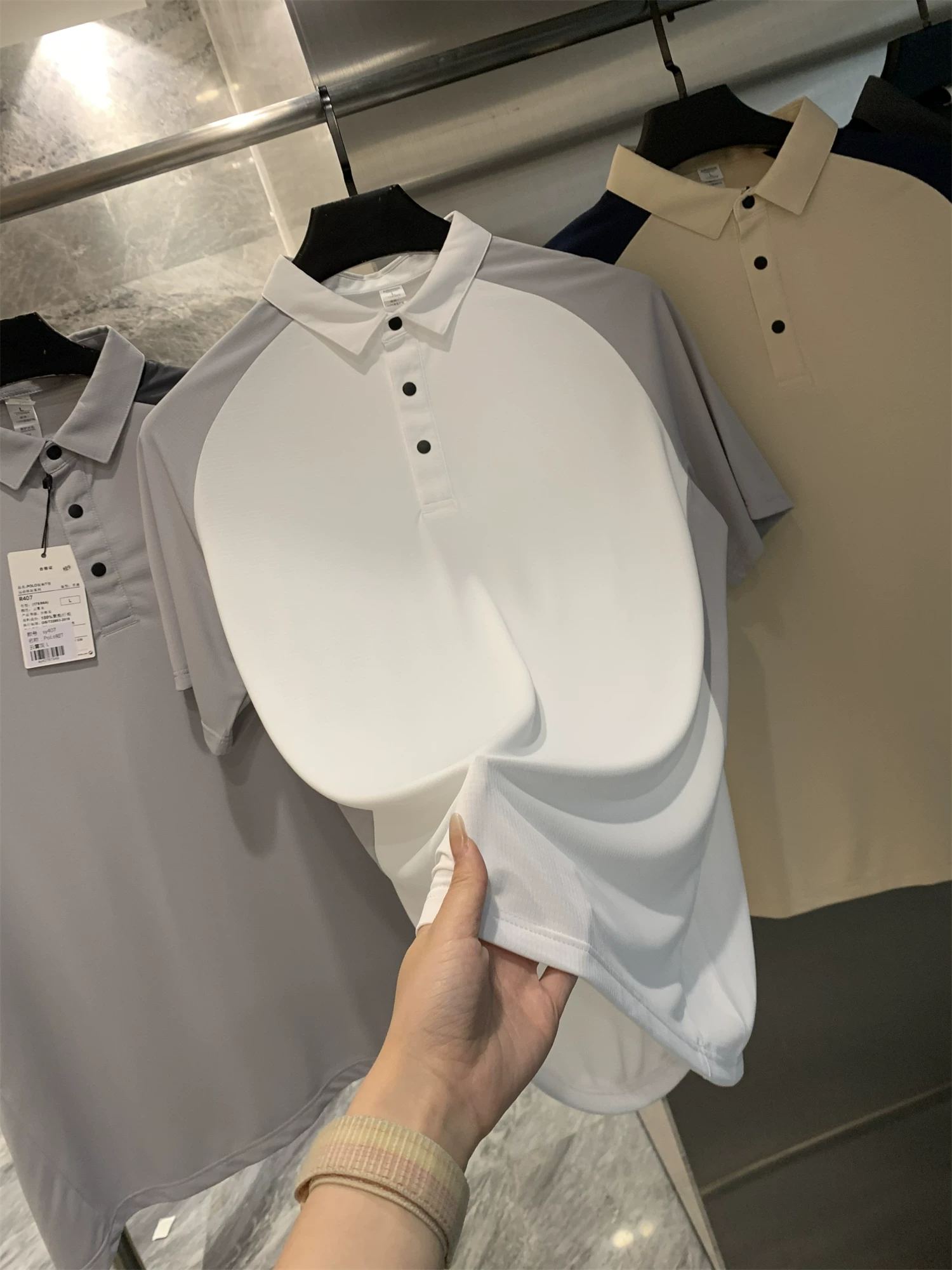 Don Quixote là một sản phẩm tuyệt vời! Khâu ba chiều 3D! Áo polo ngắn tay mùa hè nhanh khô, thoáng khí, co giãn dành cho nam.