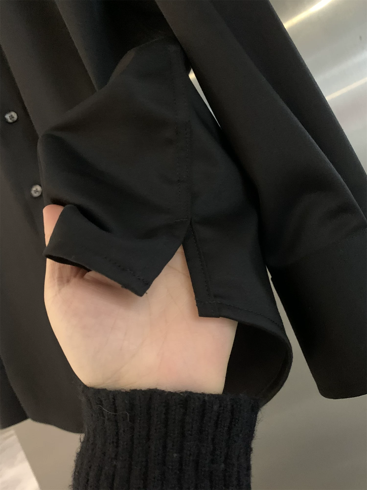 Don Quixote dòng Z của Ý! Chất liệu tơ tằm + modal! Áo sơ mi dài tay cổ Windsor mềm mại, không nhăn, co giãn.