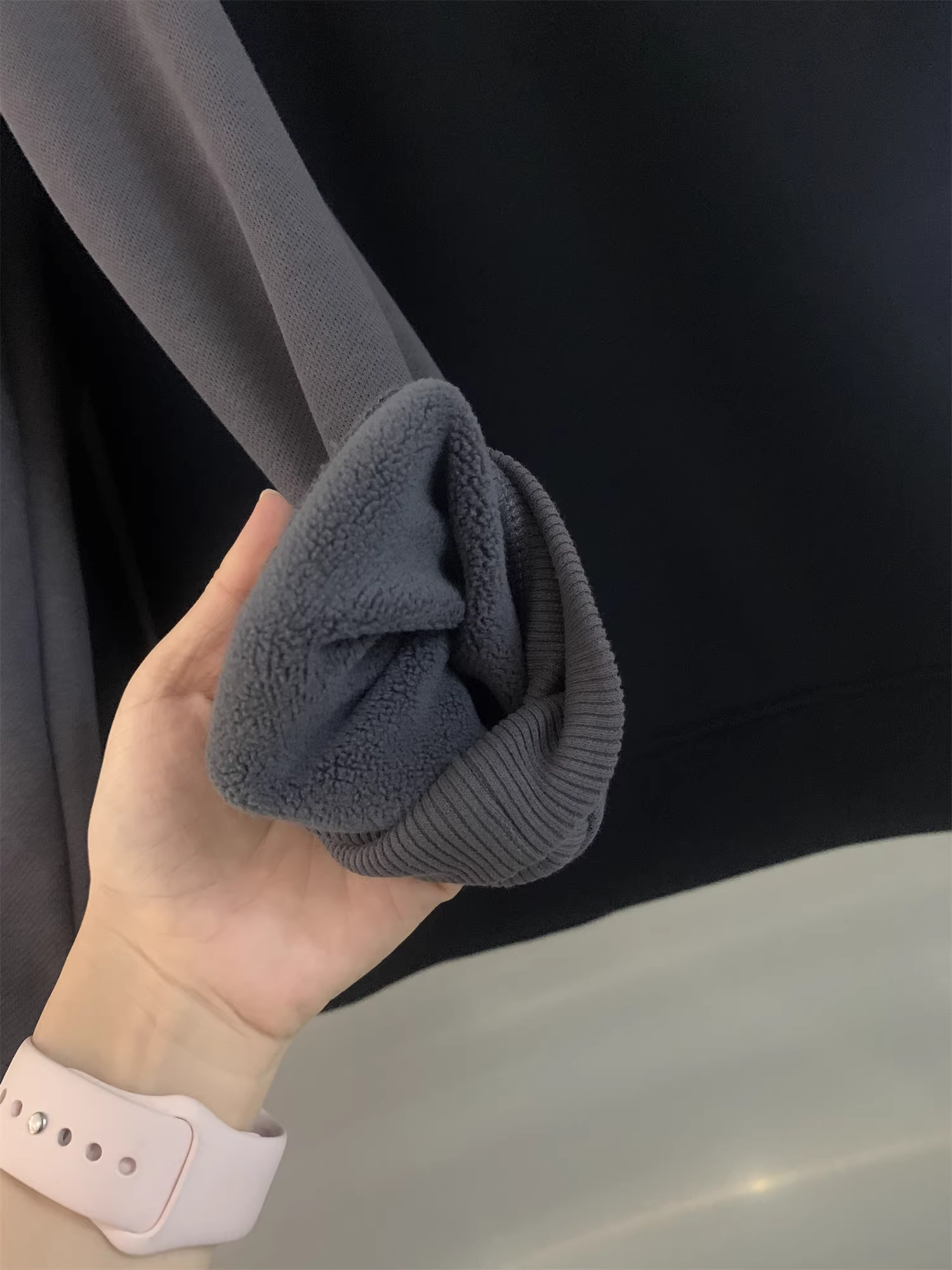 Phiên bản thiết kế Don Quixote! Tủ 598! Chất liệu lông cừu tổng hợp! Dày dặn cho mùa thu đông, xu hướng áo nỉ thường ngày đa năng.