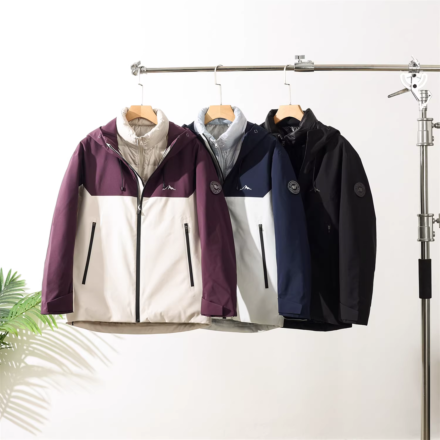 Áo khoác lông vũ Don Quixote 90% lông ngỗng! Ba trong một siêu bền! Áo khoác lót lông vũ có thể tháo rời mùa đông dành cho nam.