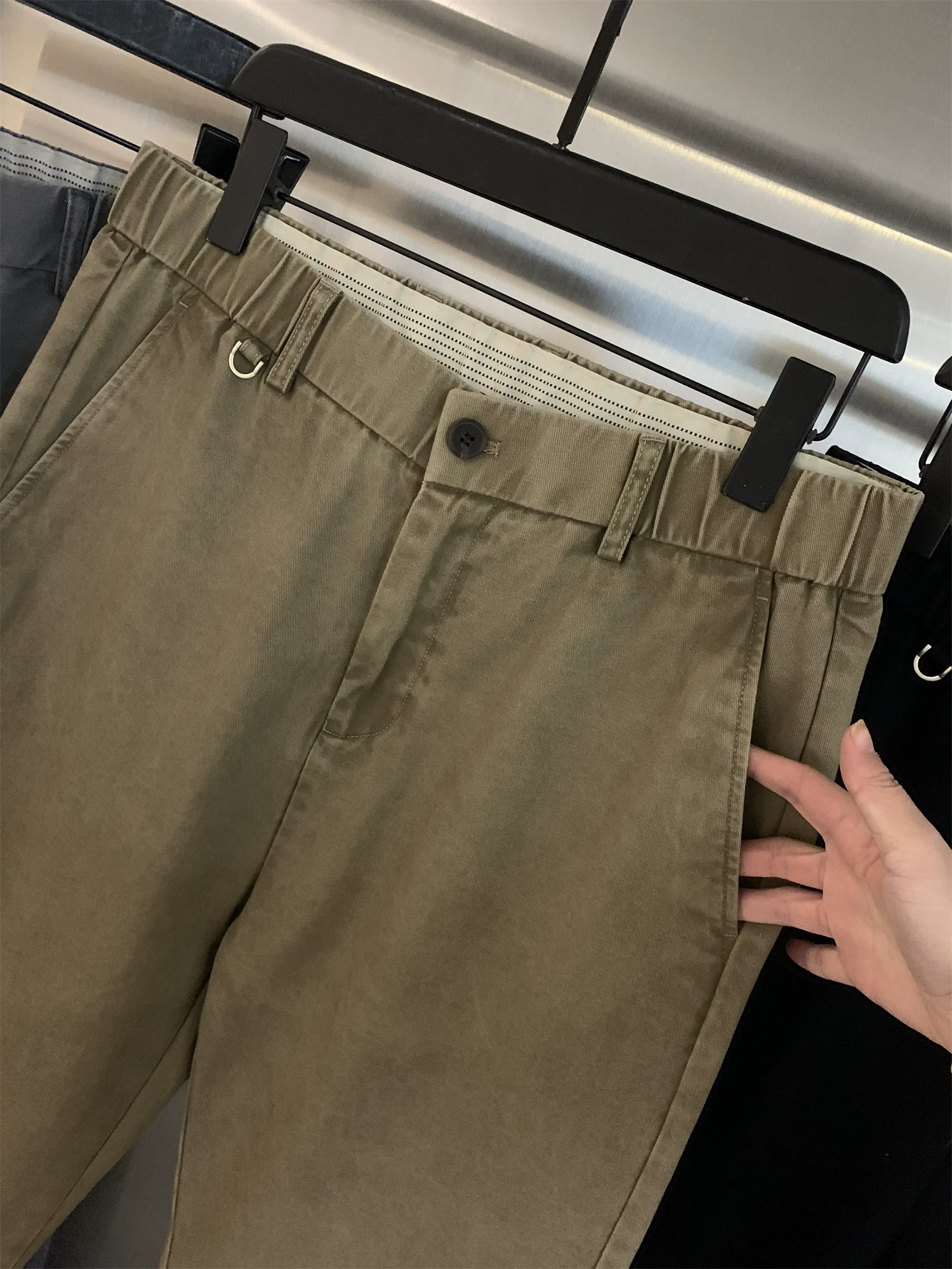 Đơn đặt hàng của công ty Don Quixote ODM! 100% cotton! Cắt may ba chiều! Quần dài nam mùa thu, phong cách thường ngày, đa năng.