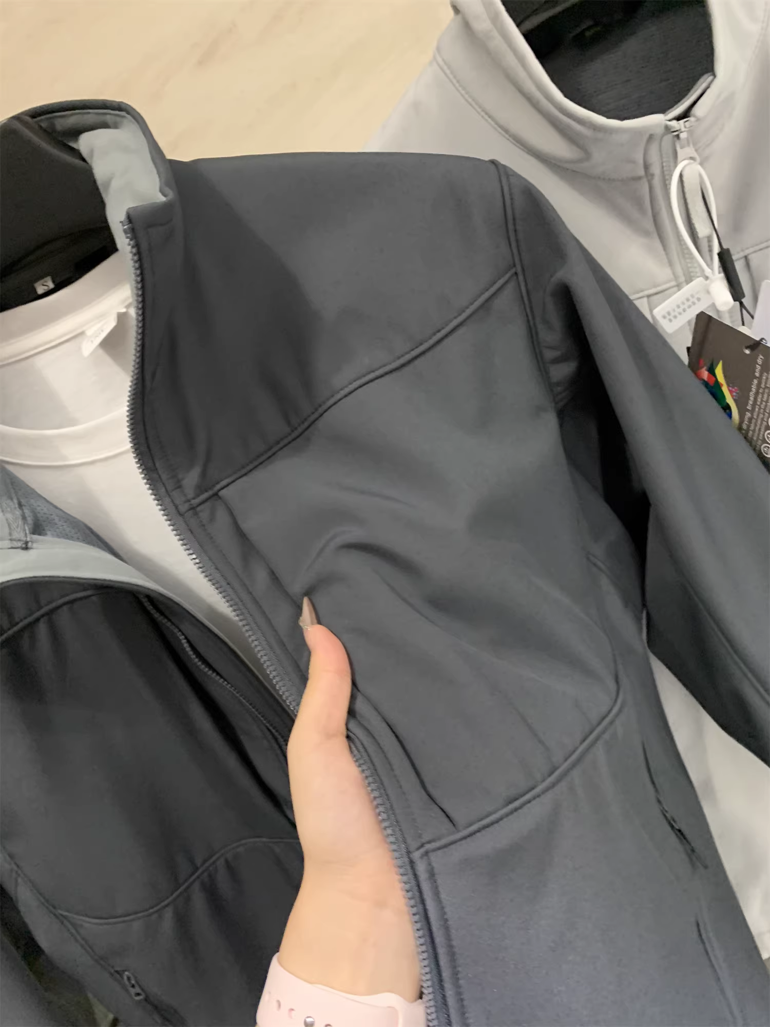 Don Quixote Giải trí ngoài trời! Áo khoác cổ đứng có lót lông cừu giữ ấm mùa thu đông dành cho nam.