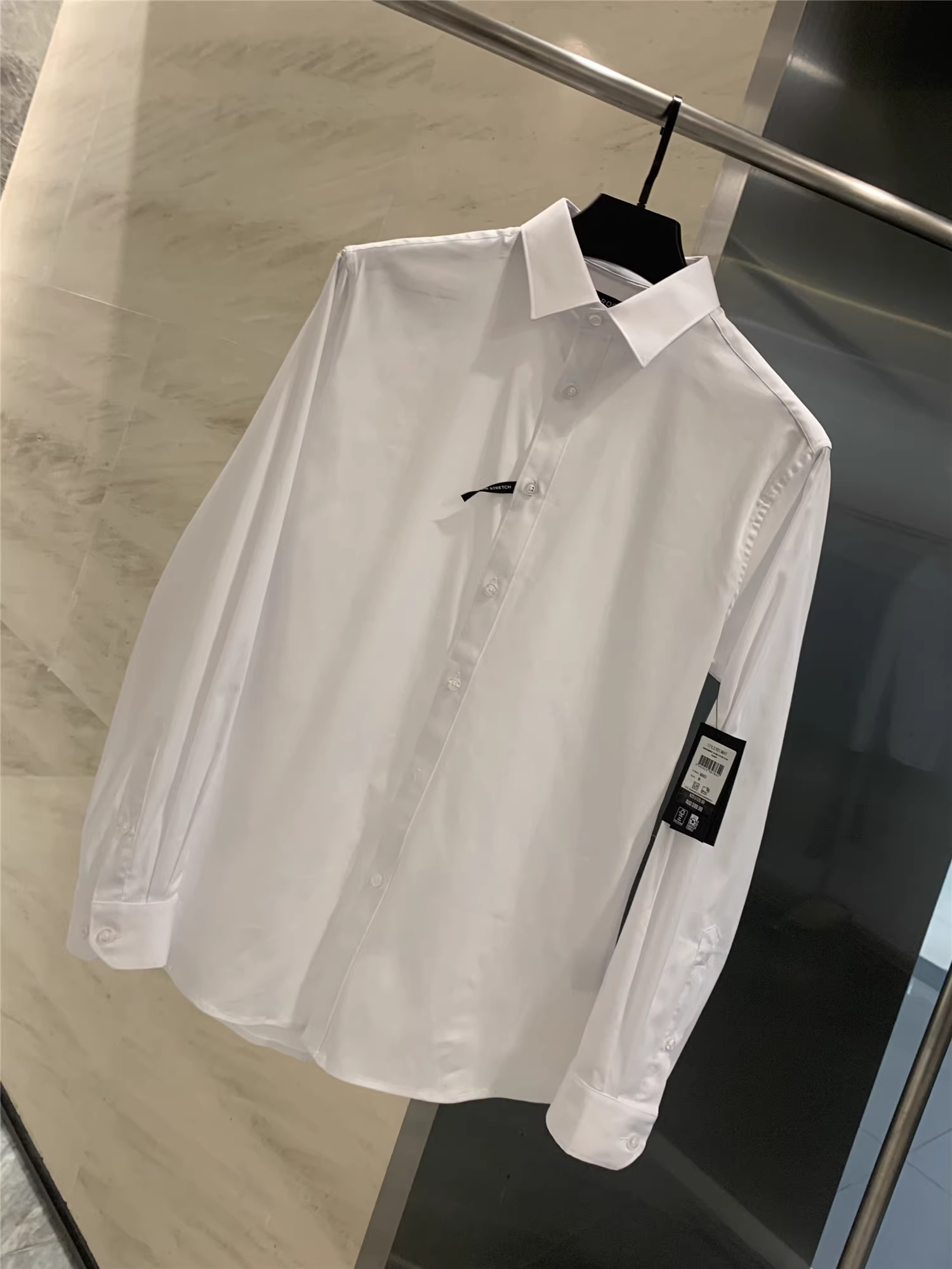 Don Quixote X Xilan Chuyuan! Áo sơ mi dài tay nam cotton co giãn thoáng khí mùa xuân và mùa thu