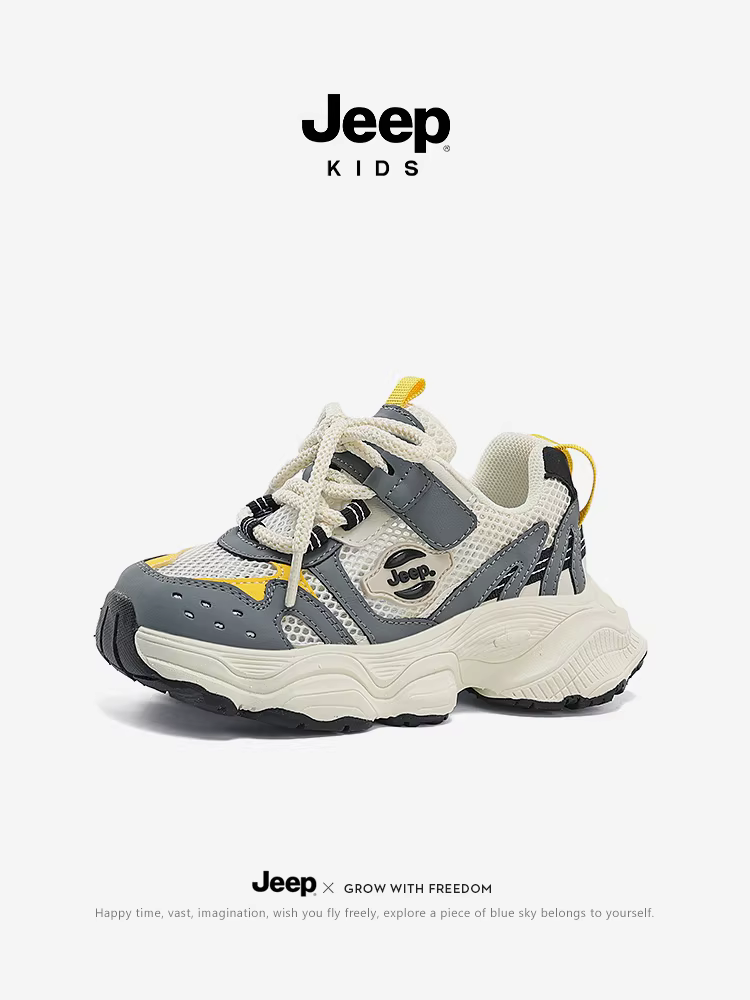Giày thể thao lưới thoáng khí dành cho nữ Jeep, đế mềm, giảm sốc, mùa hè, mẫu mới 2024, giày chạy bộ thời trang