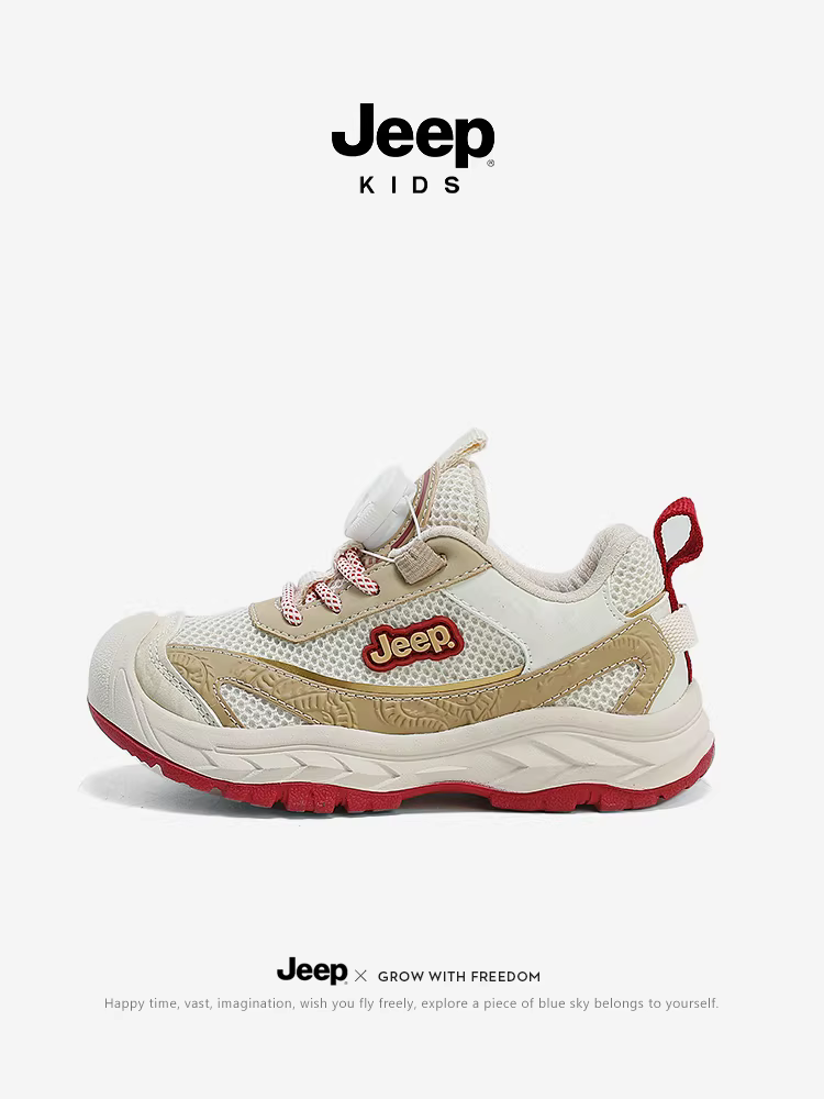[Giảm giá thanh lý] Giày thể thao trẻ em Jeep 2025 Mẫu mới Giày đế mềm dành cho nữ mùa xuân thu Giày chạy bộ cho bé trai