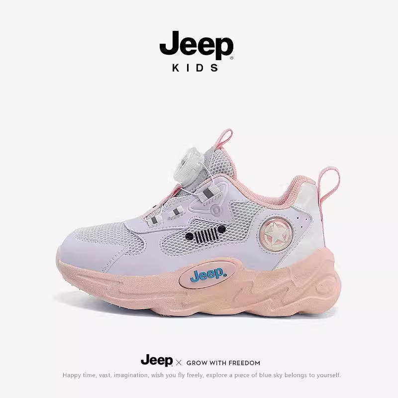 [Giảm giá] Giày thể thao trẻ em Jeep dành cho bé trai và bé gái Giày da nữ mùa xuân thu 2025