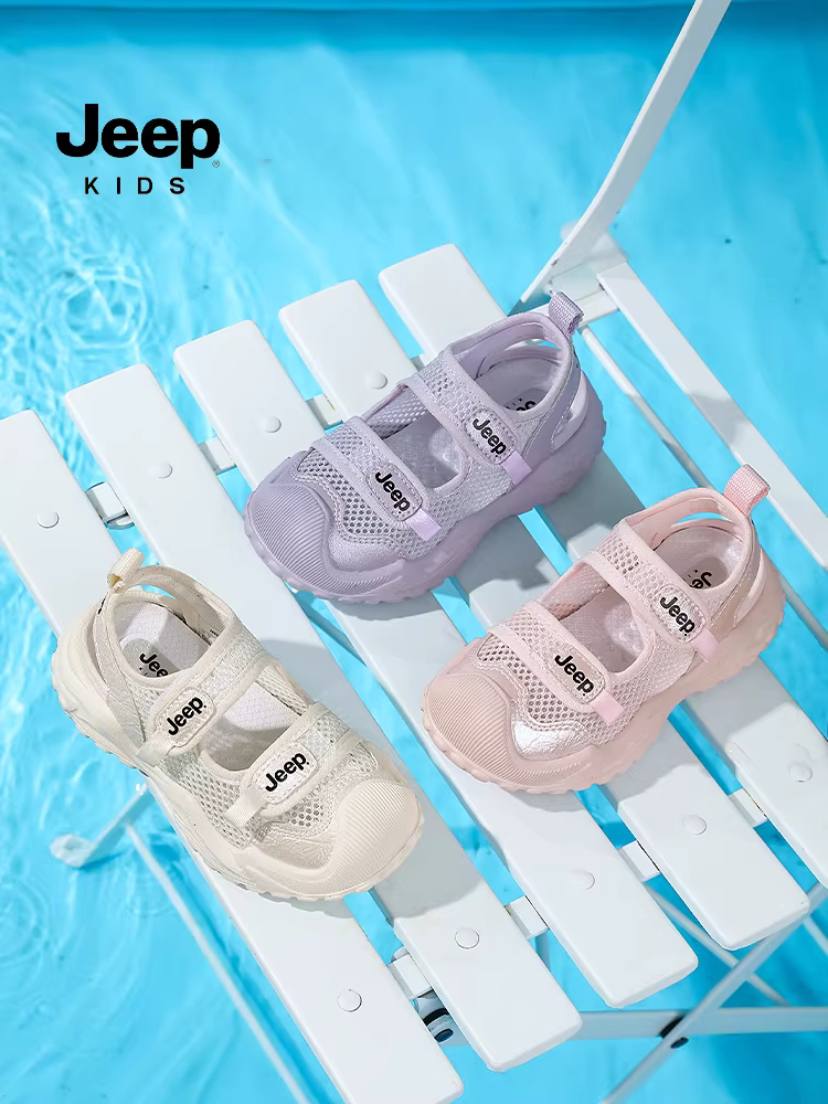 Dép thể thao mùa hè thoáng khí nhẹ dành cho bé gái, giày đi biển cho bé trai, giày đi suối mũi kín mới năm 2025 dành cho trẻ em