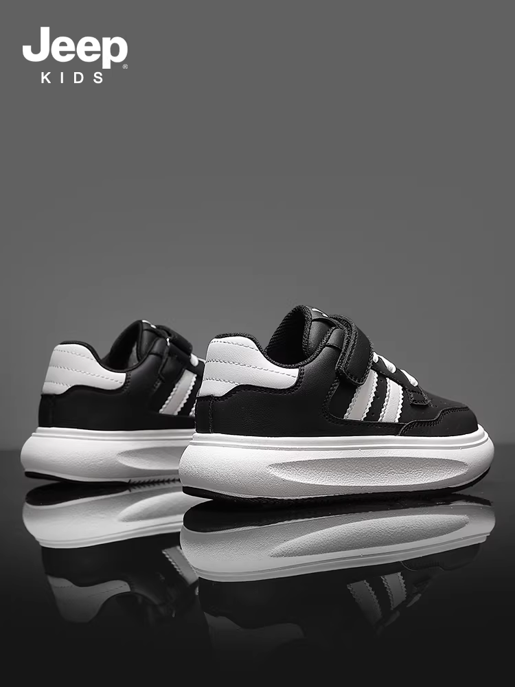 Giày trẻ em Jeep, giày trắng trẻ em, giày nam, kiểu mới xuân thu 2025, giày thể thao trắng học sinh nữ