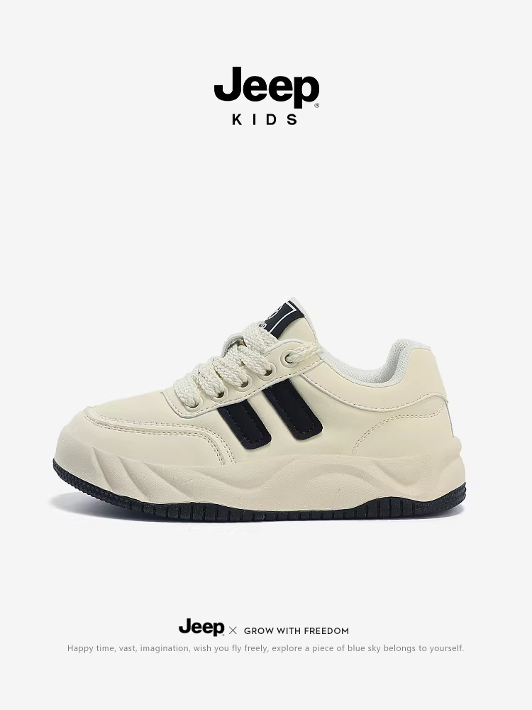 Giày thể thao trẻ em Jeep mùa xuân thu, kiểu thấp, nhẹ, dành cho bé trai và bé gái, mẫu mới 2025, thoáng khí, dành cho trẻ lớn hơn