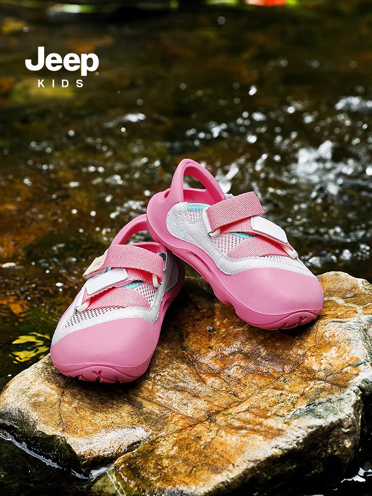 Giày trẻ em Jeep, dép trẻ em, giày đi biển đế mềm, giày nước trẻ em, dép sandal mùa hè mới cho bé trai 2025