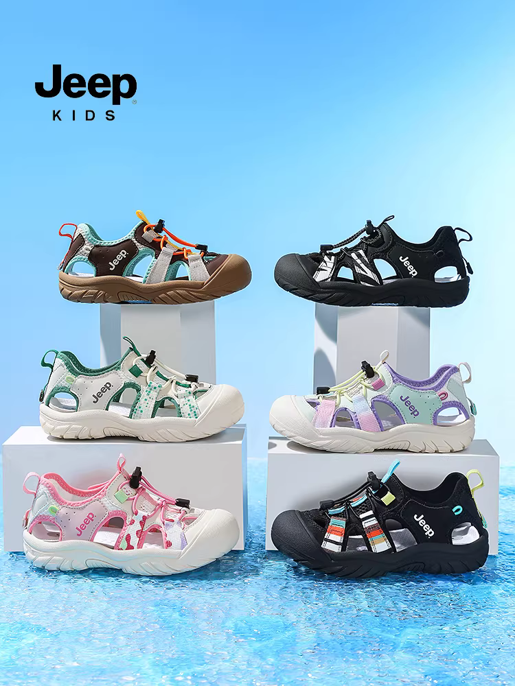 Dép nữ Jeep, giày nước ngoài trời, giày đi biển, giày nữ, dép mùa hè mới 2025, giày đi sông trẻ em