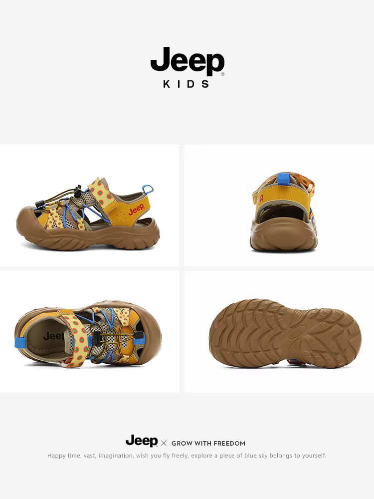 Dép trẻ em Jeep mùa hè ngoài trời thể thao thoáng khí cho bé trai giày đi biển 2025 giày nước mới cho bé gái
