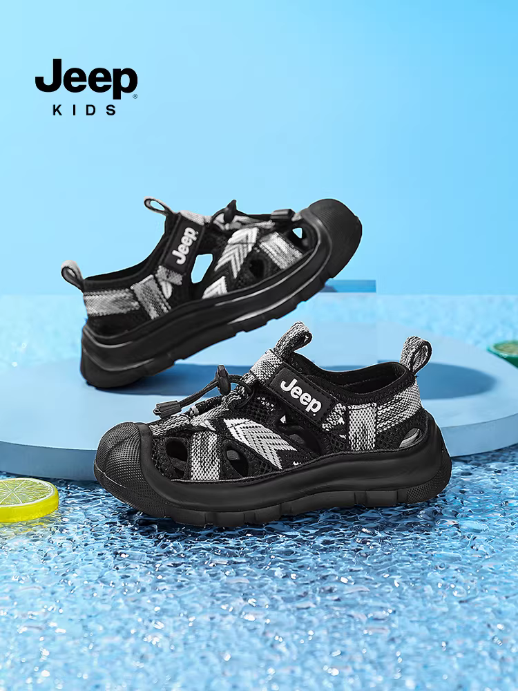 Giày sandal kín mũi cho bé trai, giày đi nước, giày thể thao thoáng khí mới, mẫu mùa hè 2024, giày đi suối cho trẻ em.