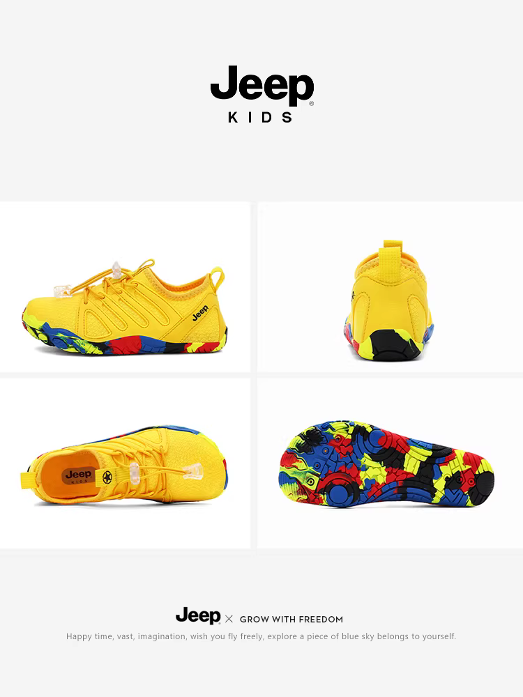 Giày đi suối thân thiện với gia đình của Jeep dành cho trẻ em mùa hè 2025 giày bơi đi biển mới giày thể thao dưới nước ngoài trời dép thể thao nhẹ