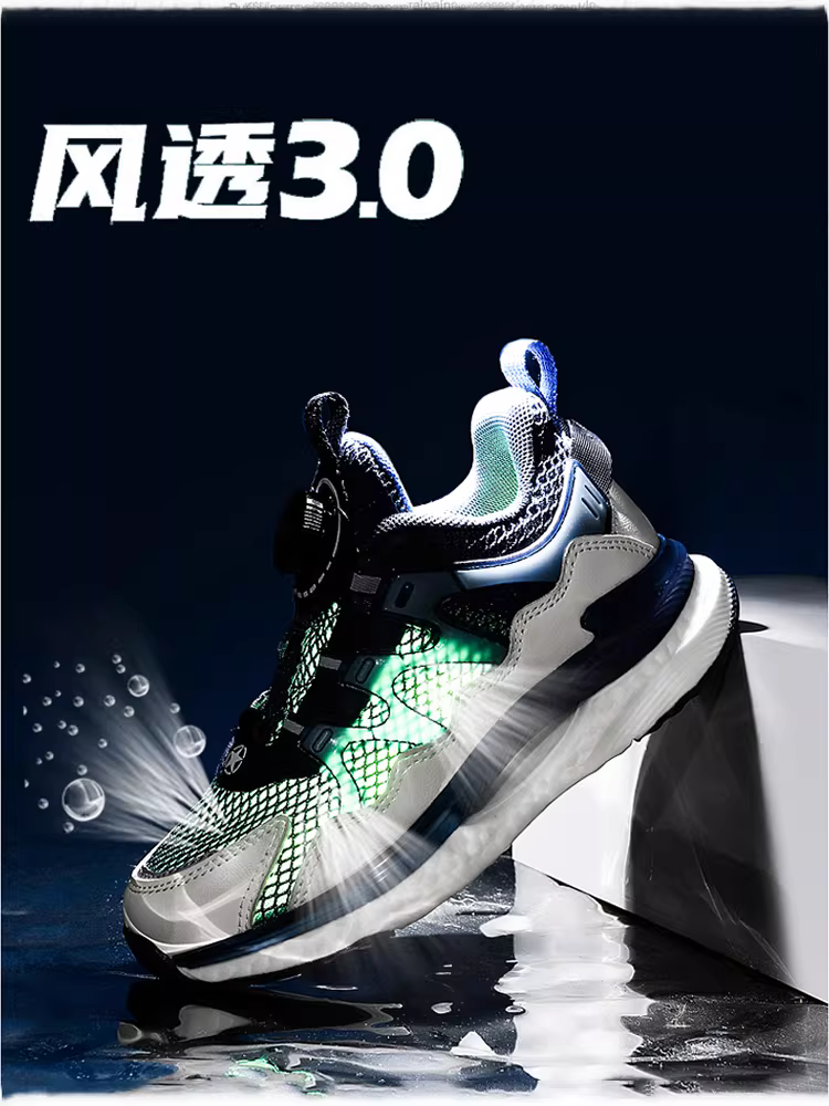 Giày thể thao trẻ em Jeep mùa hè, giày cài nút, giày lưới thoáng khí cho bé gái, mẫu mới 2025, giày cài nút cho bé trai, giày lưới