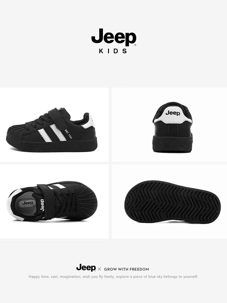 Giày thể thao trẻ em Jeep mùa đông 2025, giày trẻ em đế mềm chống trơn, giày thể thao trẻ em nữ, giày trẻ em thường ngày