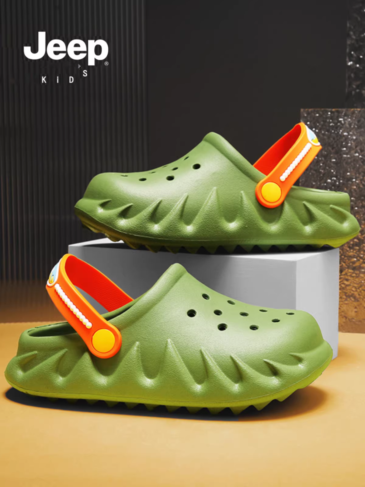 Giày trẻ em Jeep, guốc trẻ em, dép sandal bé trai, giày lười, kiểu mới hè 2025, giày đi biển đế mềm nhẹ