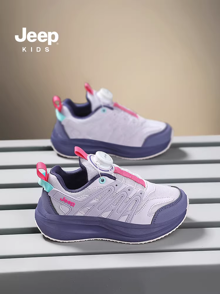 Giày thể thao nữ Jeep nhẹ, giày chạy bộ mùa thu cho bé gái, mẫu mới 2025, giày đi bộ ngoài trời, giày trẻ em