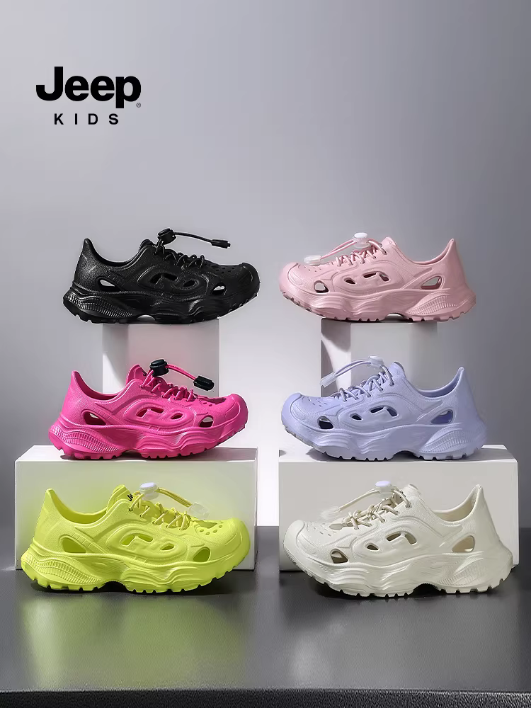Giày nước nhẹ dành cho trẻ em của hãng Jeep để lội nước và đi theo dòng sông, dép chống trượt mới mùa hè 2025 dành cho bé gái, giày đi biển ngoài trời.