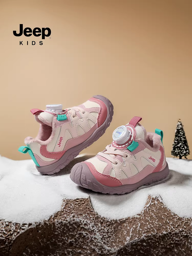 Giày trẻ em mùa đông đế mềm kiểu Jeep cho bé gái, giày tập đi chắc chắn, mẫu mới 2025, giày trẻ em, giày sơ sinh