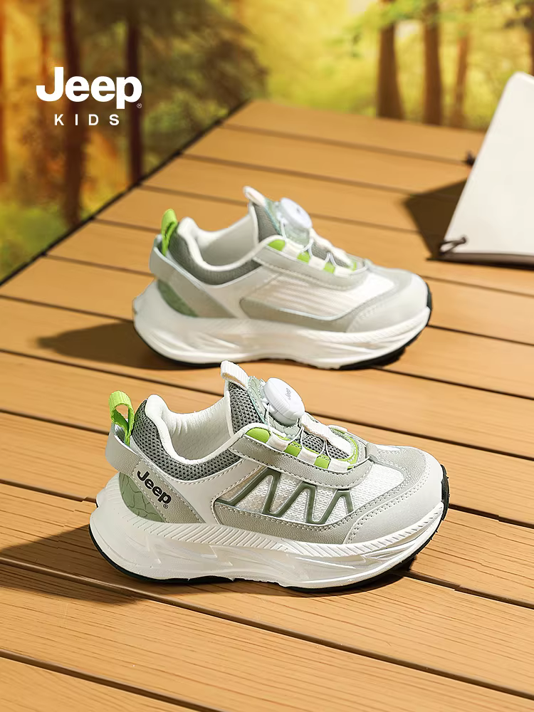 Giày trẻ em Jeep giày thể thao lưới bé trai mùa thu 2025 mới giày chạy bộ đế mềm giày trẻ em chống trượt thông thường