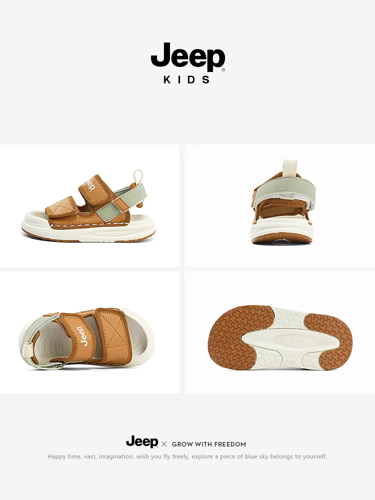 Giày sandal thể thao trẻ em Jeep, giày nước mùa hè cho bé, mẫu mới 2024, chống nước, mũi kín, giày đi biển cho bé gái
