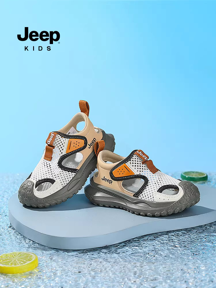 Giày trẻ em Jeep, dép trẻ em, dép kín mũi, mẫu mới hè 2025, giày nước cho bé trai và bé gái, giày đi biển, giày thể thao