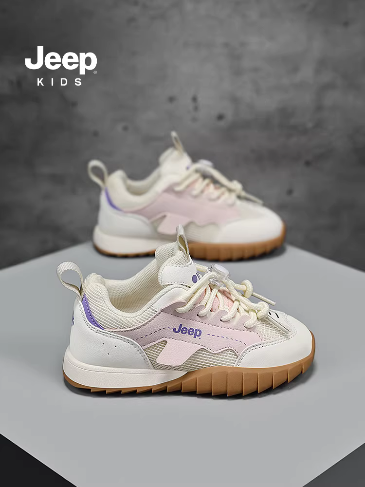 Giày thể thao lưới trẻ em Jeep 2025 kiểu mới mùa thu, giày lười, giày chạy bộ Forrest Gump cho bé trai