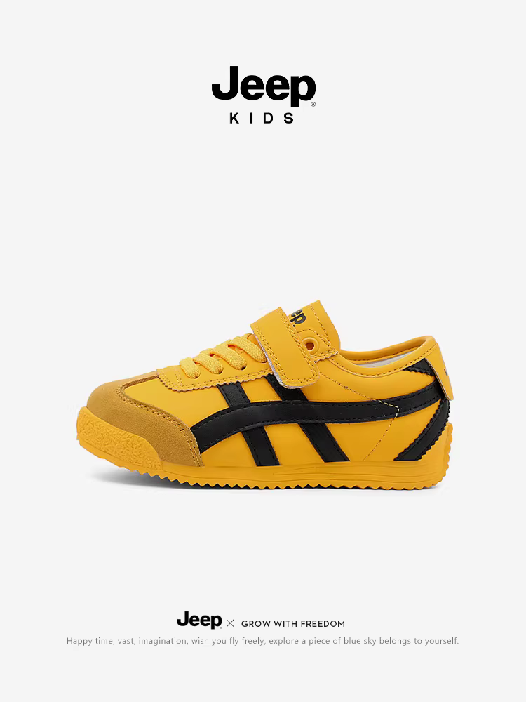 Giày thể thao trẻ em Jeep, giày sneaker trẻ em thường ngày, mẫu mới thu 2025, đế mềm, giày chạy bộ thể thao, giày Forrest Gump cho bé gái