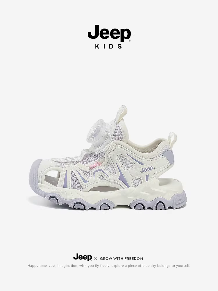 [Giảm giá] Dép kín mũi cho trẻ em Jeep 2025 Mẫu mới Giày đi biển cho bé gái Giày chống trượt cho bé trai