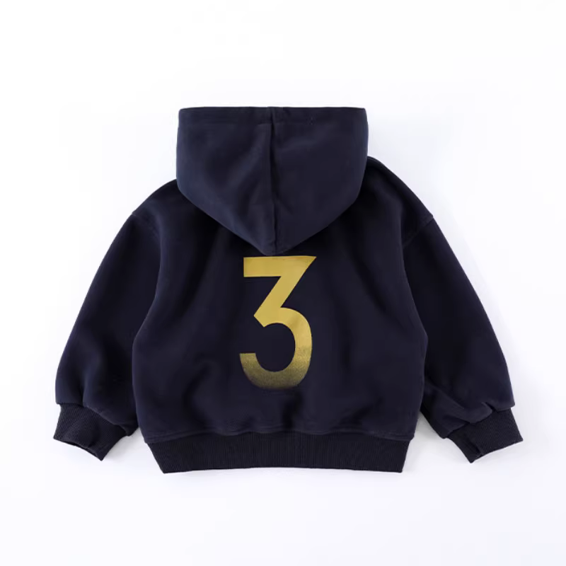 Áo hoodie trẻ em xuân thu phong cách mới bé trai dài tay phong cách Hàn Quốc in chữ đa năng AS767