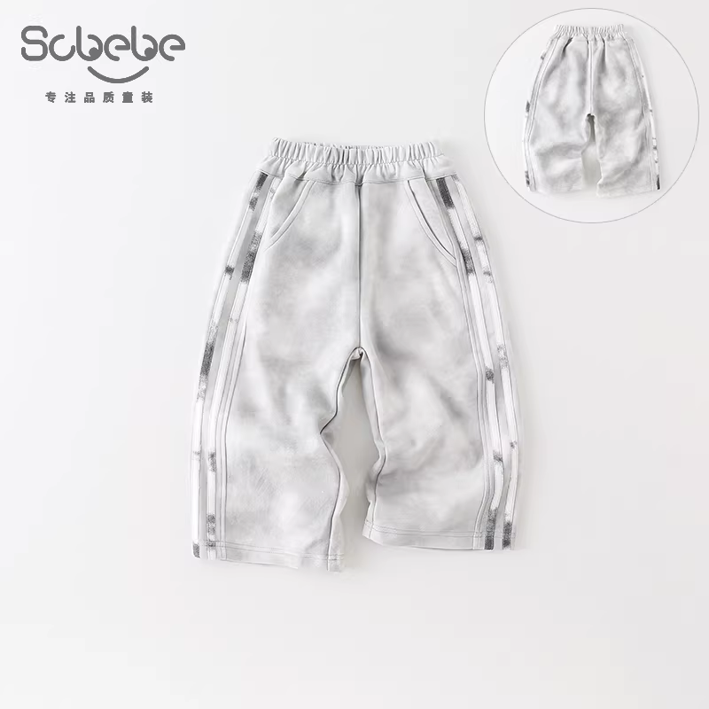 Quần bé trai thu đông 2025 kiểu Hàn Quốc, chất liệu thun, đa năng, thời trang