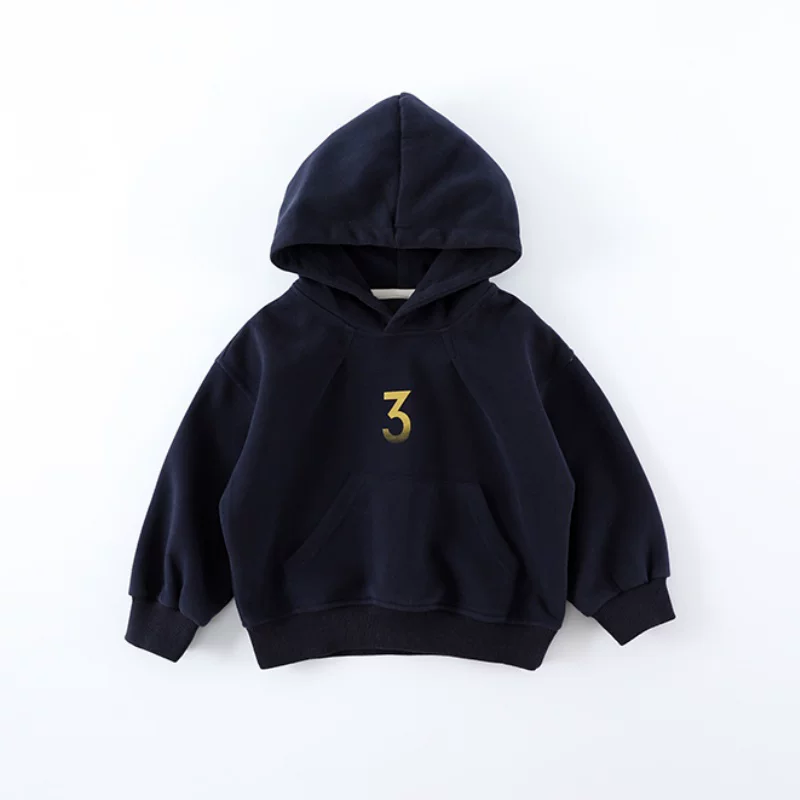 Áo hoodie trẻ em xuân thu phong cách mới bé trai dài tay phong cách Hàn Quốc in chữ đa năng AS767