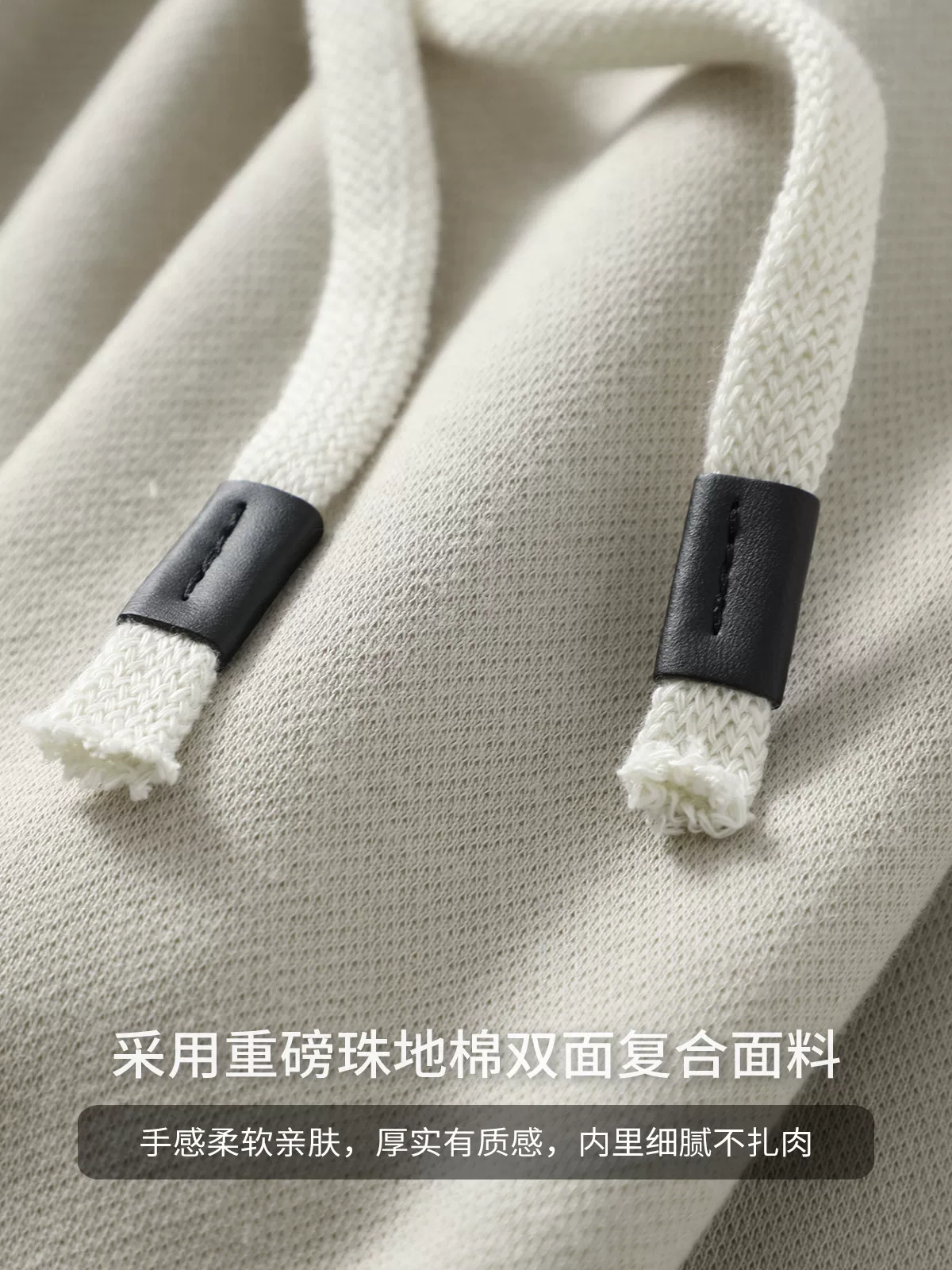 Quần thể thao ống thẳng bằng vải cotton pique hạng nặng OMZM dành cho nam, thương hiệu hợp thời trang mùa xuân và mùa thu, quần dáng rộng thoải mái, quần thể thao màu trơn