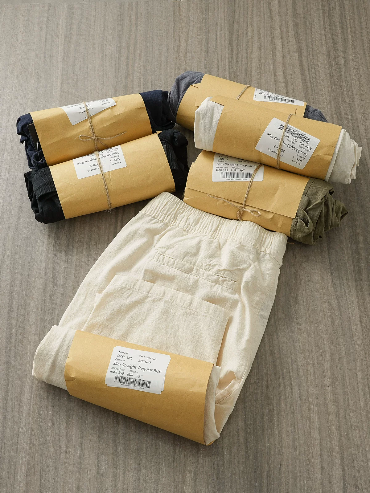 Quần vải lanh kiểu Trung Quốc mới dành cho nam, quần dài ống thẳng mỏng nhanh khô phong cách Mỹ mùa hè, quần ống rộng thoáng khí.