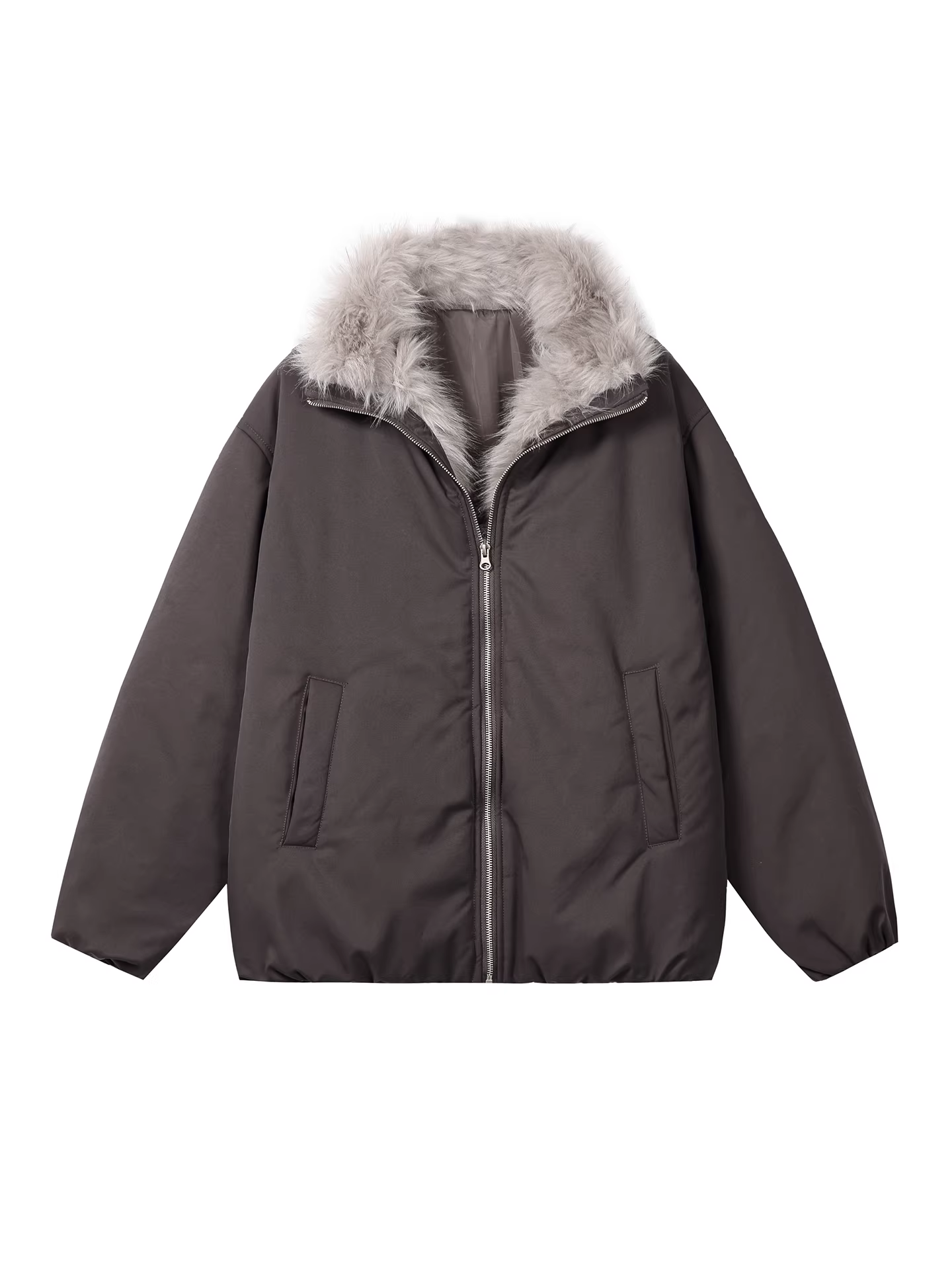 Áo khoác nam OMZM mùa đông kiểu mới cao cấp chất liệu cotton, có cổ lông, lót lông cừu và dày dặn giữ ấm.