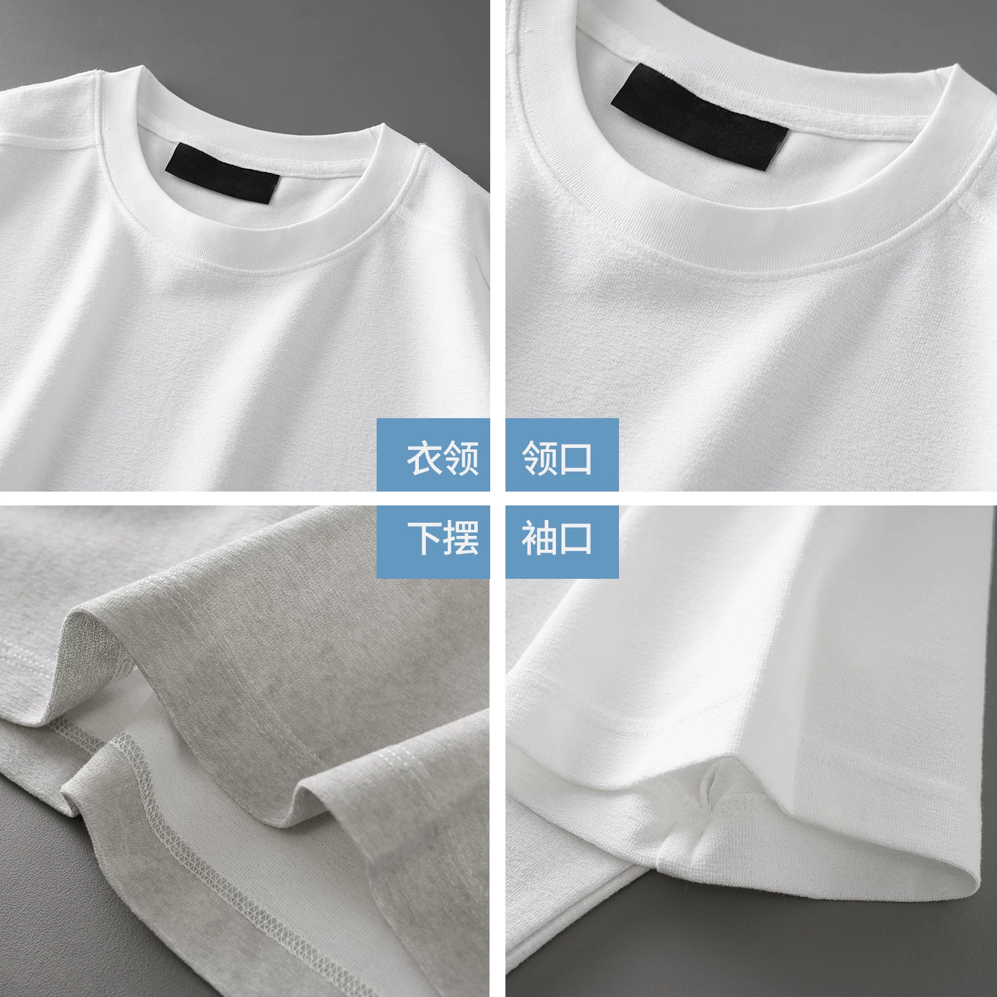 Áo thun ngắn tay batik hạng nặng OMZM300G dành cho nam, áo thun cặp đôi dáng rộng nửa tay phong cách Mỹ mùa hè cao cấp