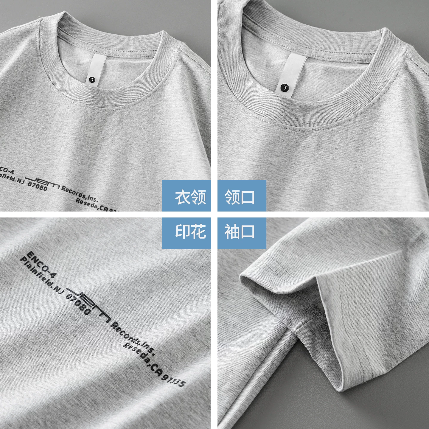 Áo thun dài tay hạng nặng kiểu Mỹ OMZM dành cho nam, áo sơ mi cổ tròn mùa thu đông có in chữ và chất liệu thoáng khí.